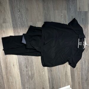 Scrubstar Classic Black Scrub Top